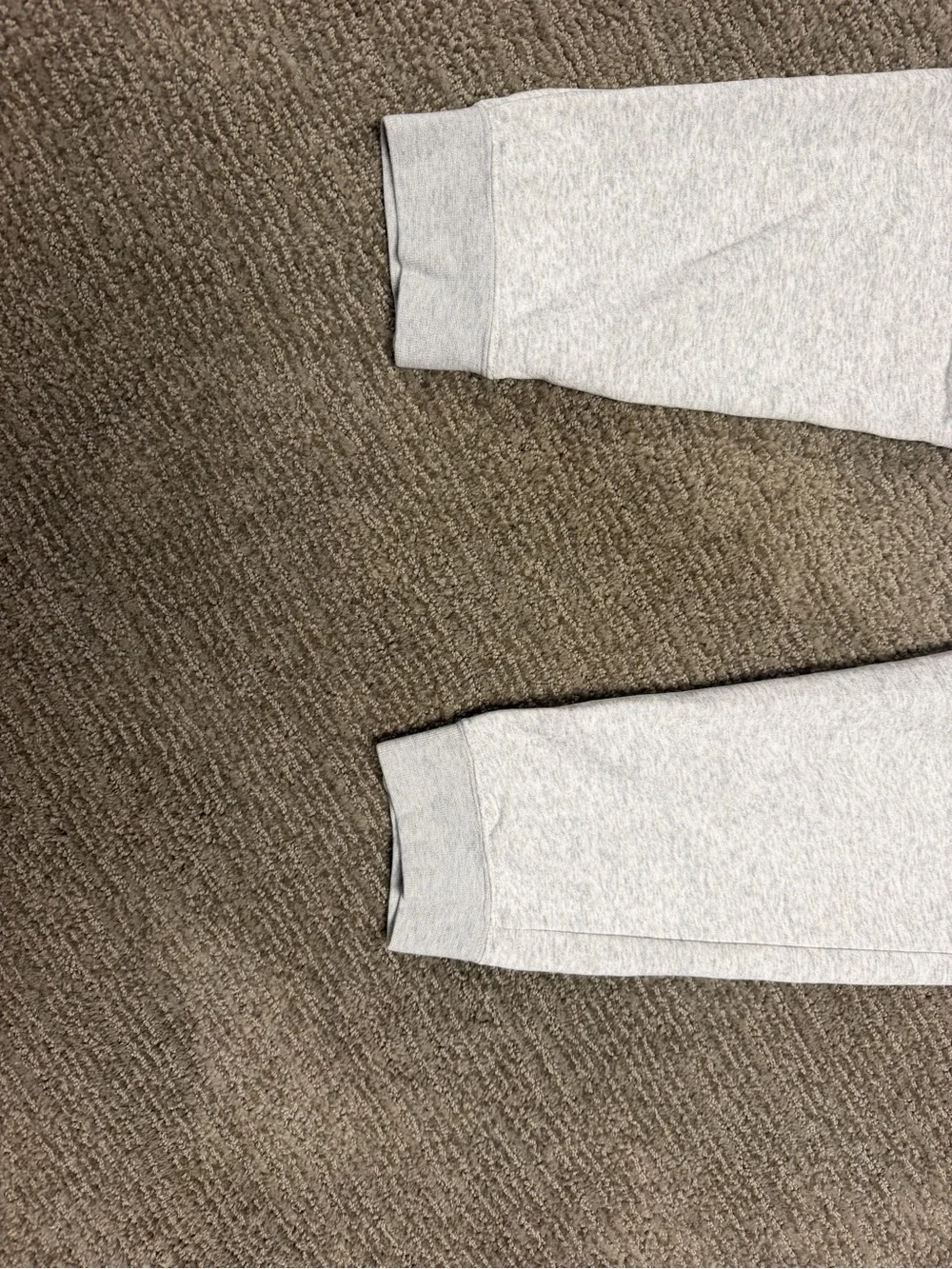 Nike Light Gray Kids Jogger Pants with White Logo